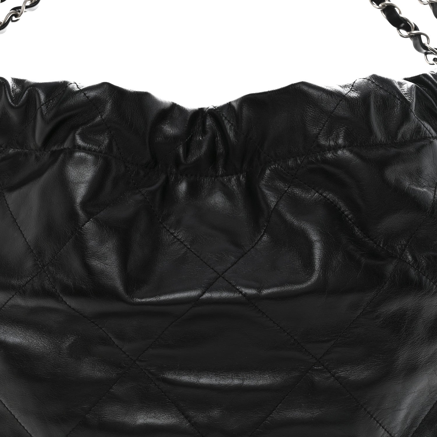 Chanel Shiny Calfskin Quilted Chanel 22 Black
