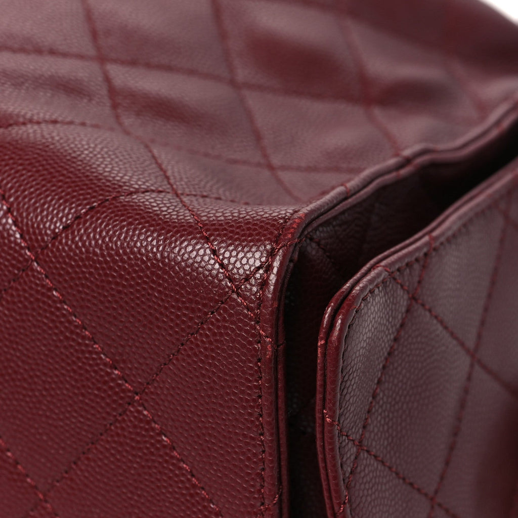 Chanel Caviar Quilted Medium Chanel 25 Handbag Burgundy