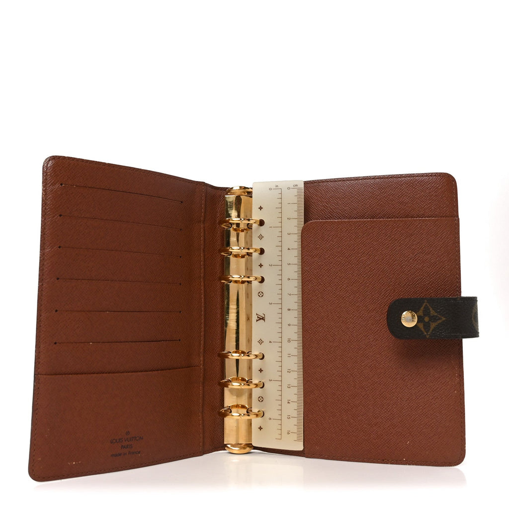 Louis Vuitton Monogram Medium Ring Agenda Cover