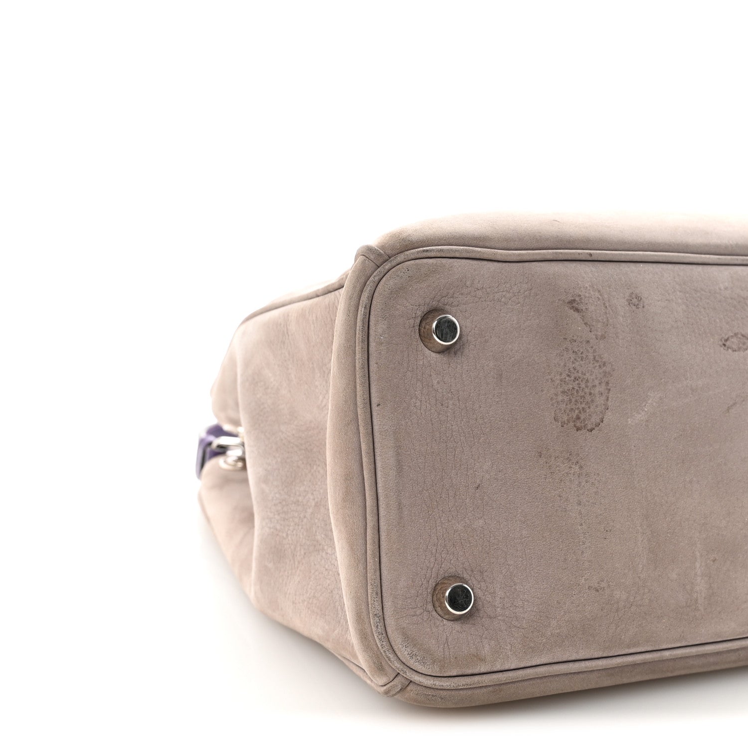 Christian Dior Suede Large Diorissimo Tote Purple