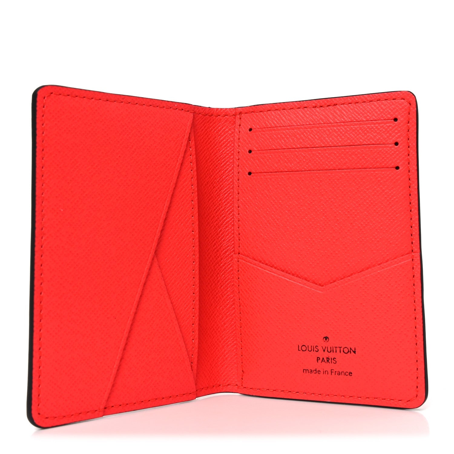 Louis Vuitton Taigarama Pocket Organizer NM Fire Red