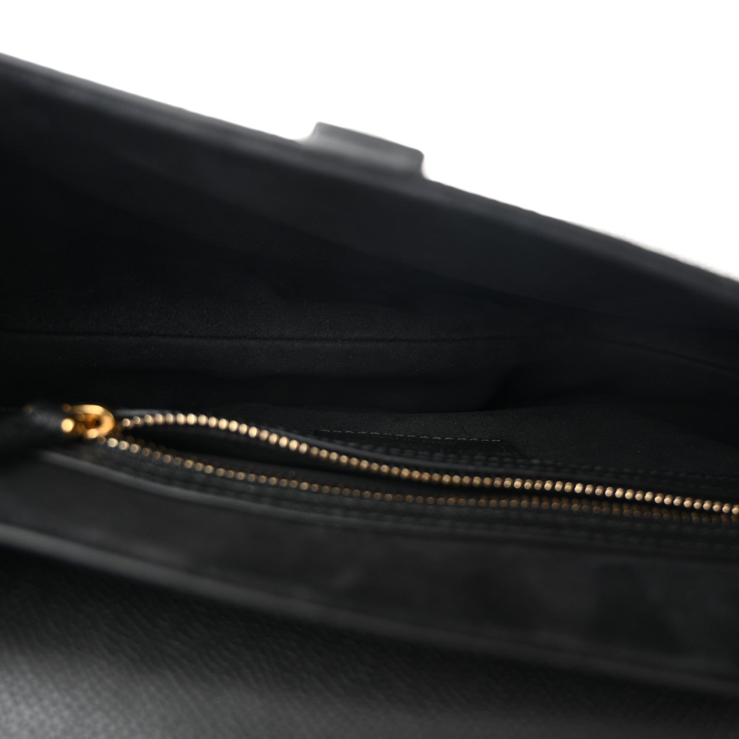 Christian Dior Grained Calfskin Saddle Bag Black