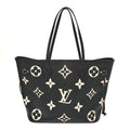 Louis Vuitton Empreinte Monogram Giant Neverfull MM Black Beige