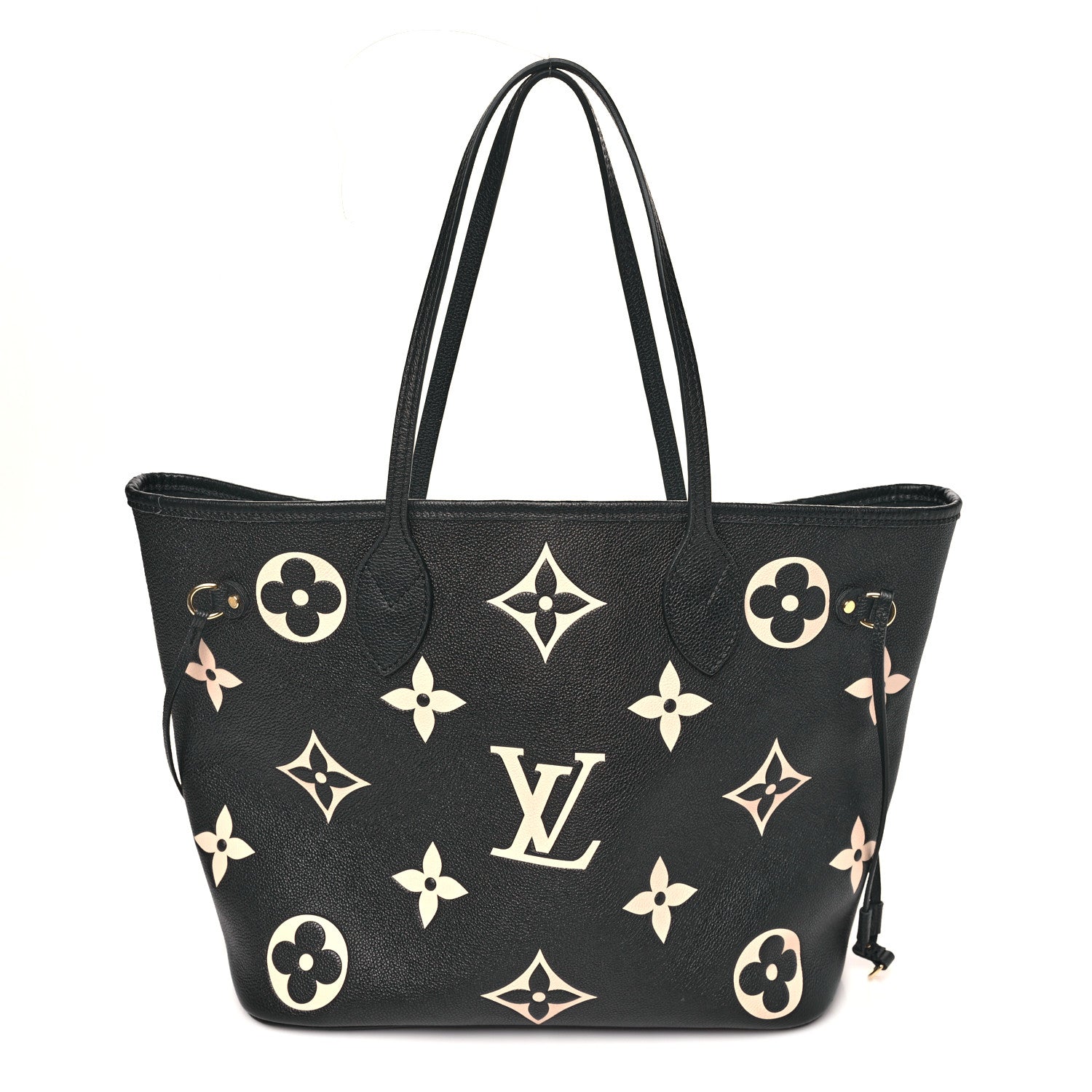 Louis Vuitton Empreinte Monogram Giant Neverfull MM Black Beige
