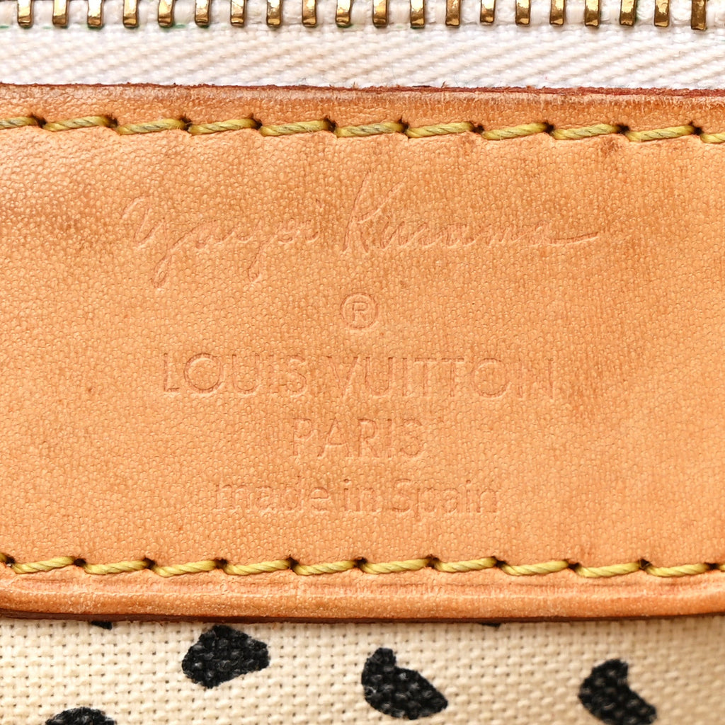 Louis Vuitton Monogram Kusama Waves Neverfull MM White