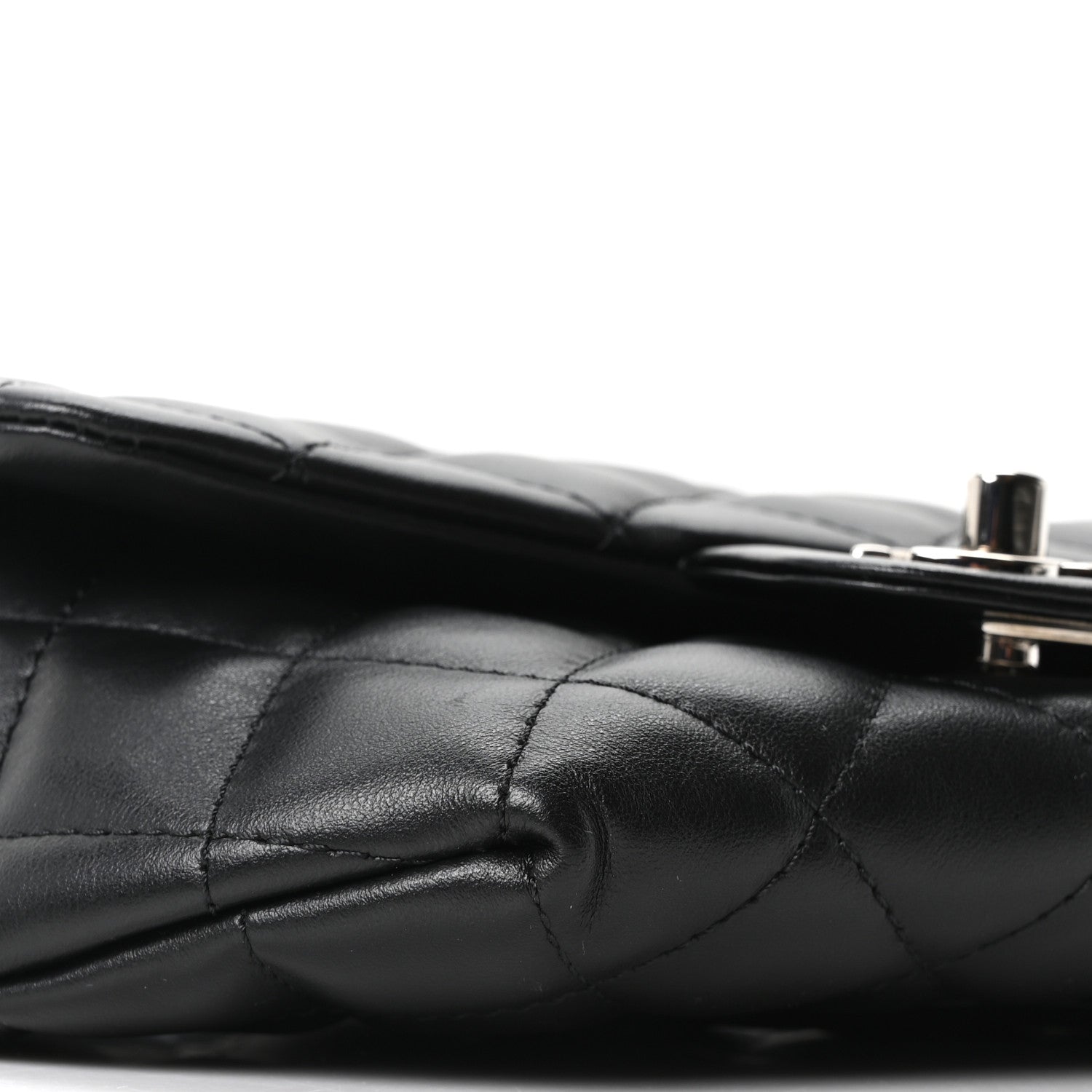 Chanel Calfskin Quilted CC Uniform Flap Belt Bag Black