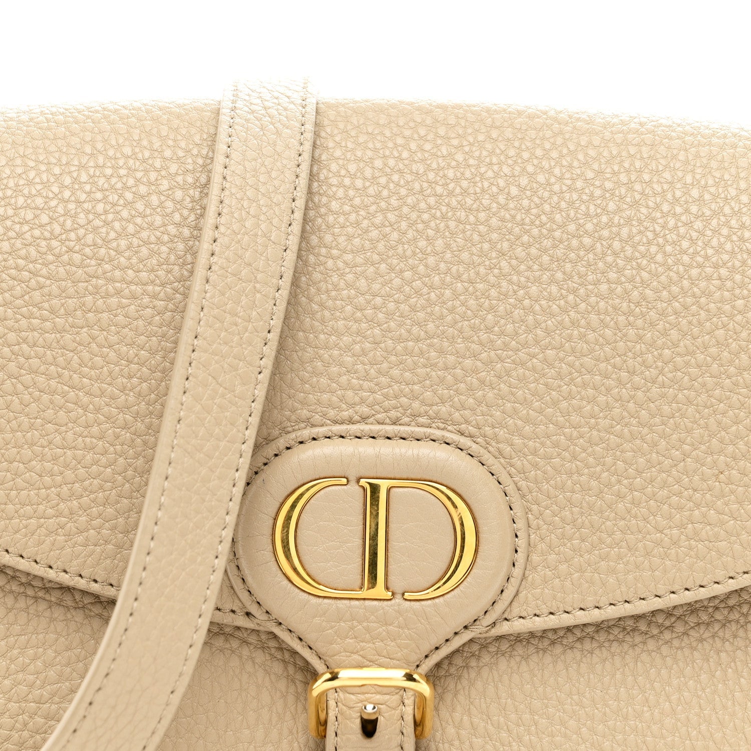 Christian Dior Grained Calfskin Medium Bobby Flap Corda