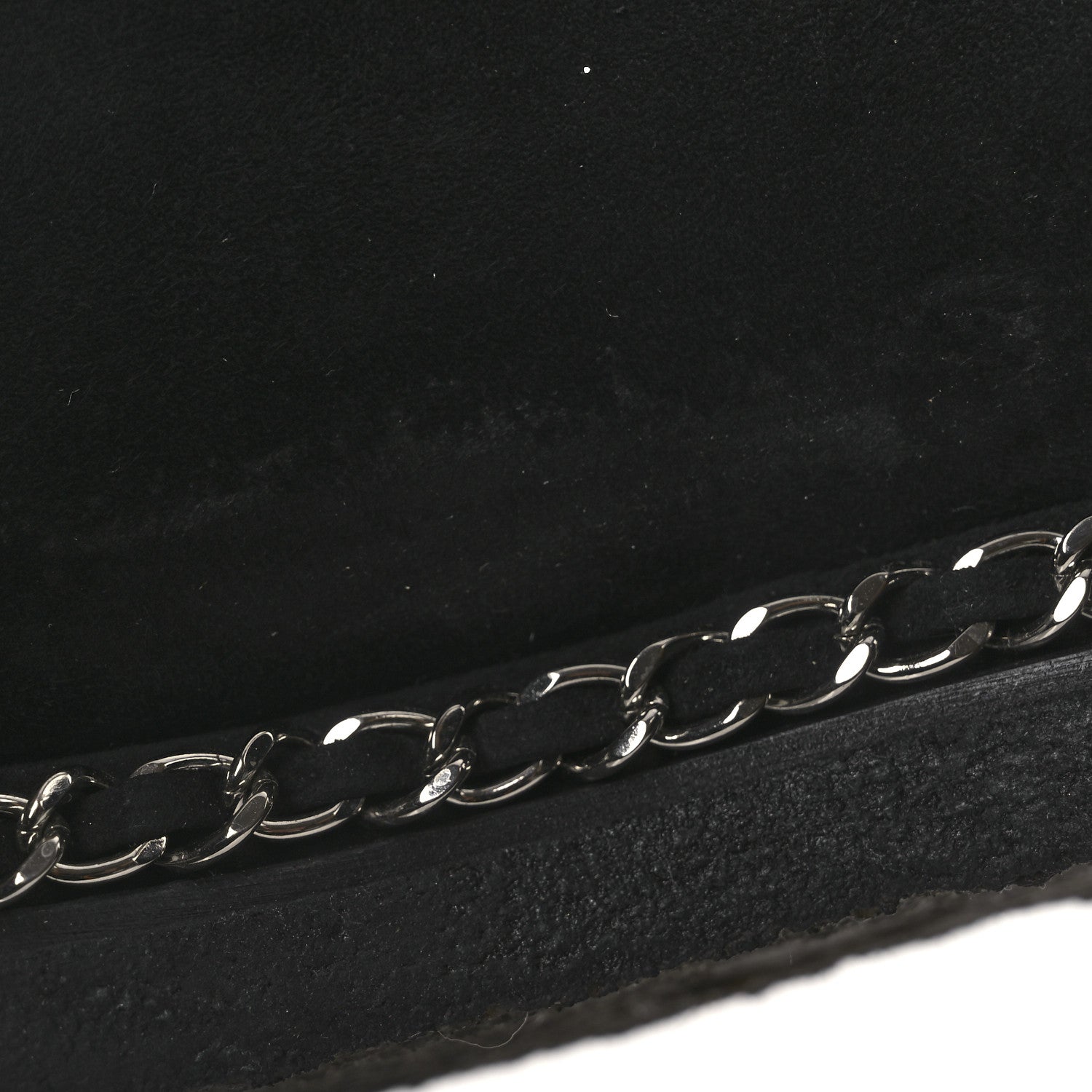 Kid Suede Shearling Womens Cap Toe Chain Short Boots 38 Black
