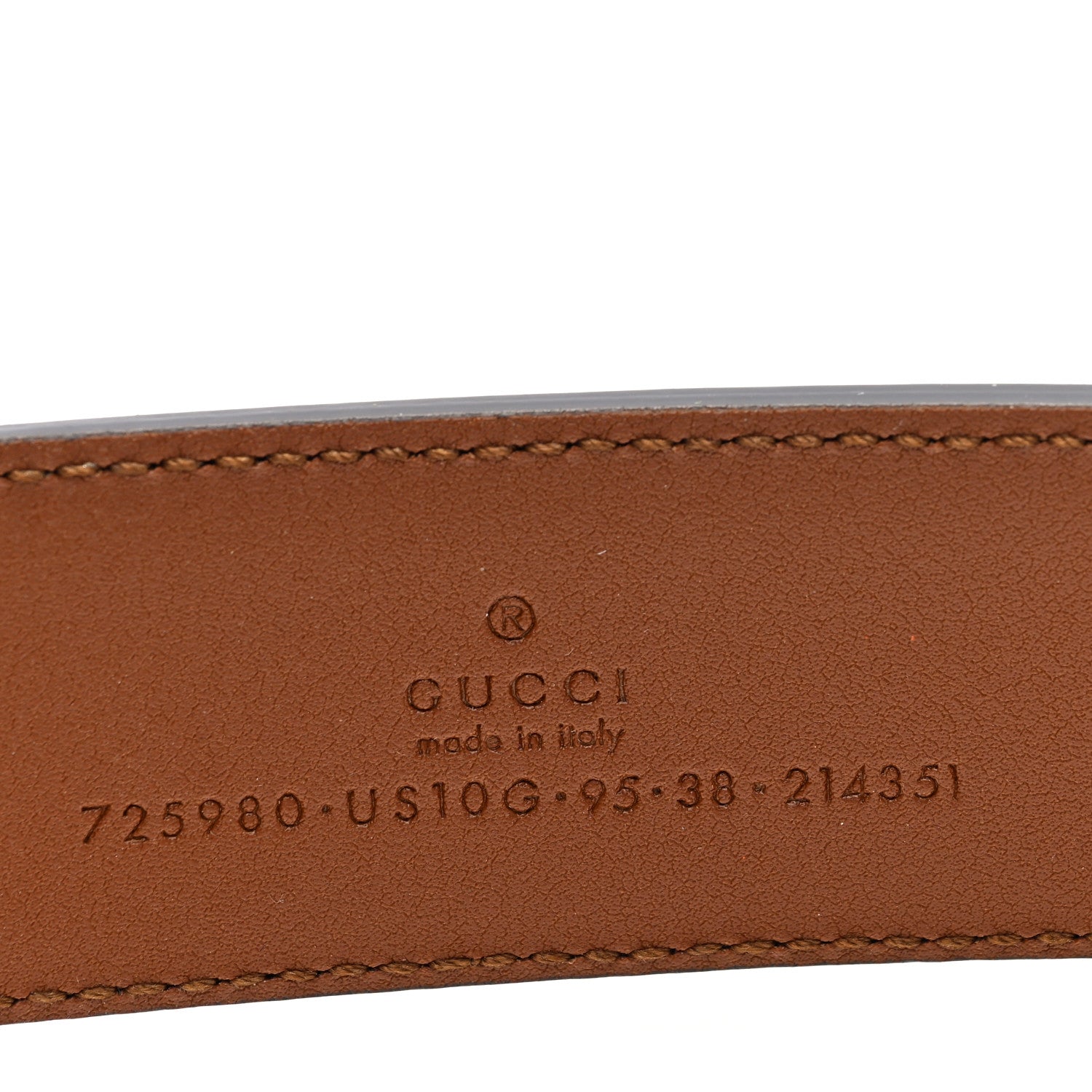 Gucci Ciny Calfskin Lux Torchon 35mm Belt 95 38 Cuir