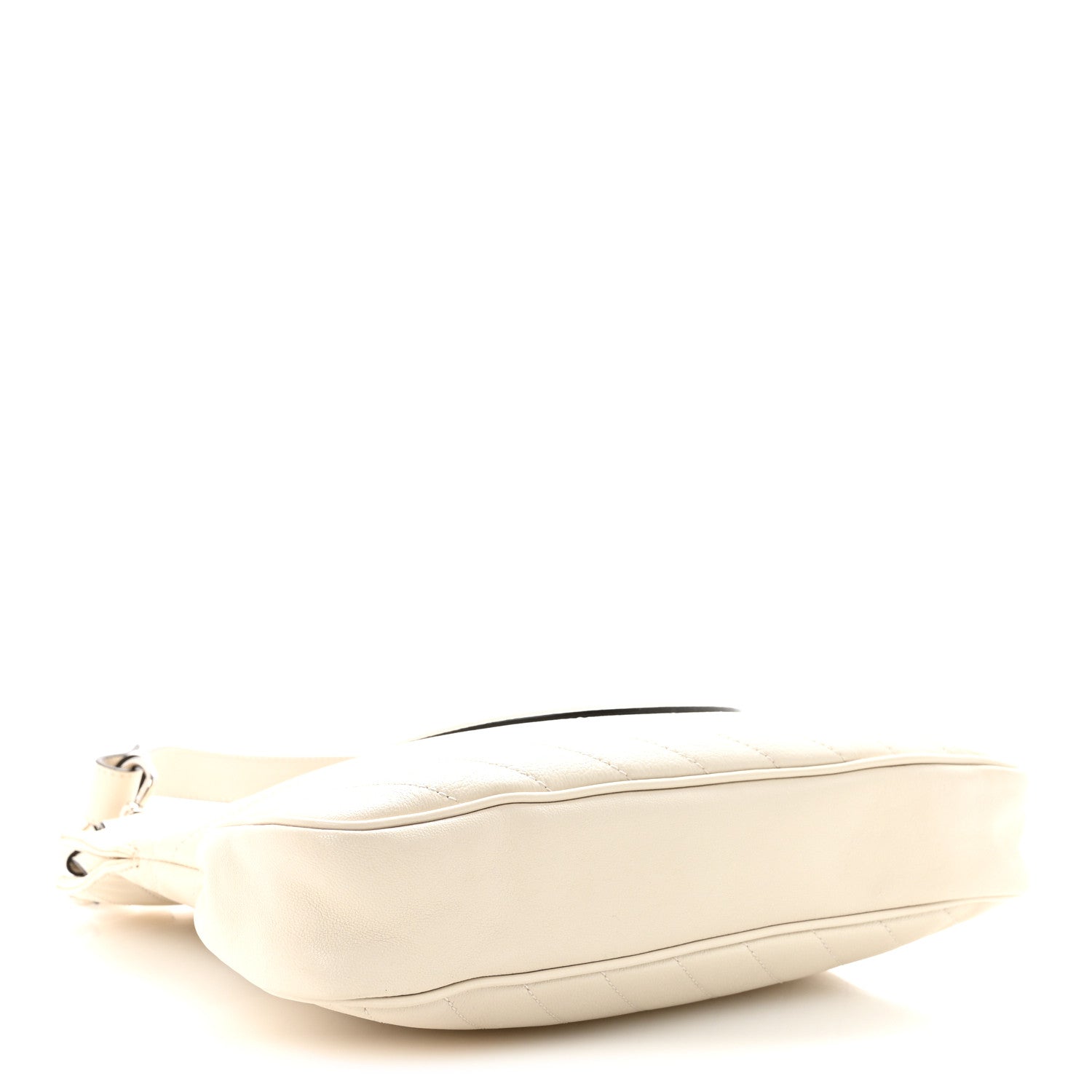 Gucci Sakai Be Green Calfskin Diagonal Stitched Small Blondie Tote Mystic White