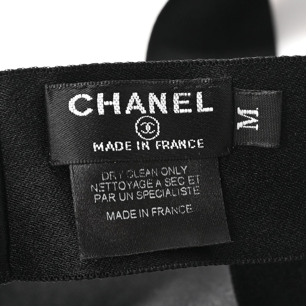 Chanel Silk Soft CC Headband M Black