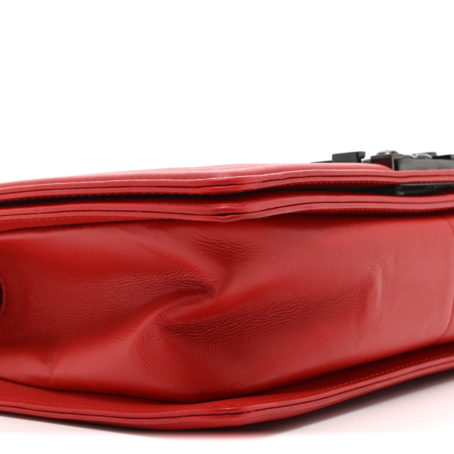 Chanel Calfskin Quilted Medium Boy Flap Red