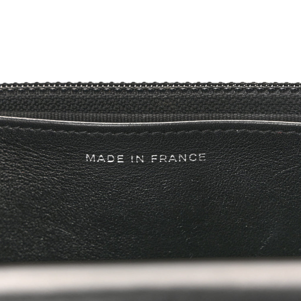 Chanel Caviar Quilted Boy Wallet On Chain WOC Black