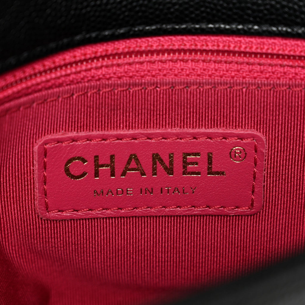 Chanel Caviar Quilted Small Fashion Therapy Flap Bag Black