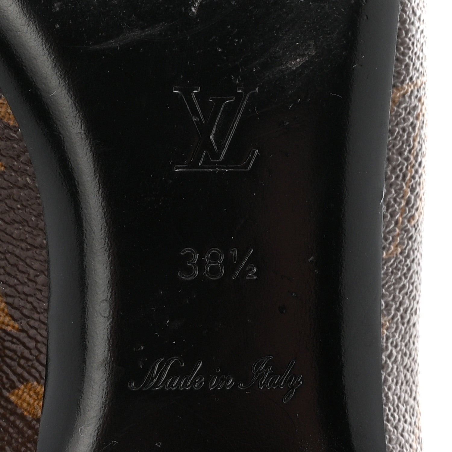 Louis Vuitton Monogram Upper Case Flat Loafer 38.5