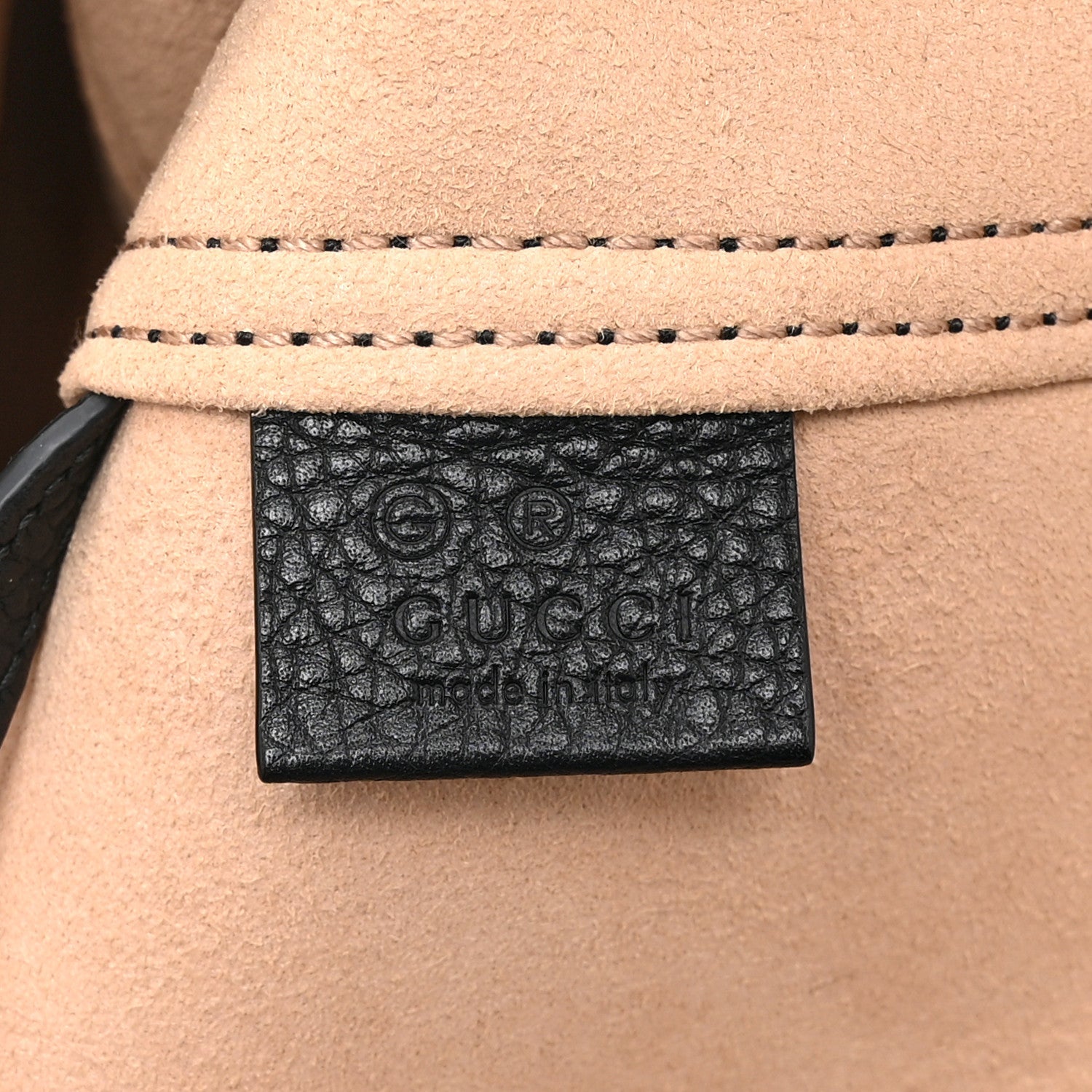 Gucci Grained Calfskin Small Dahlia Tote Black