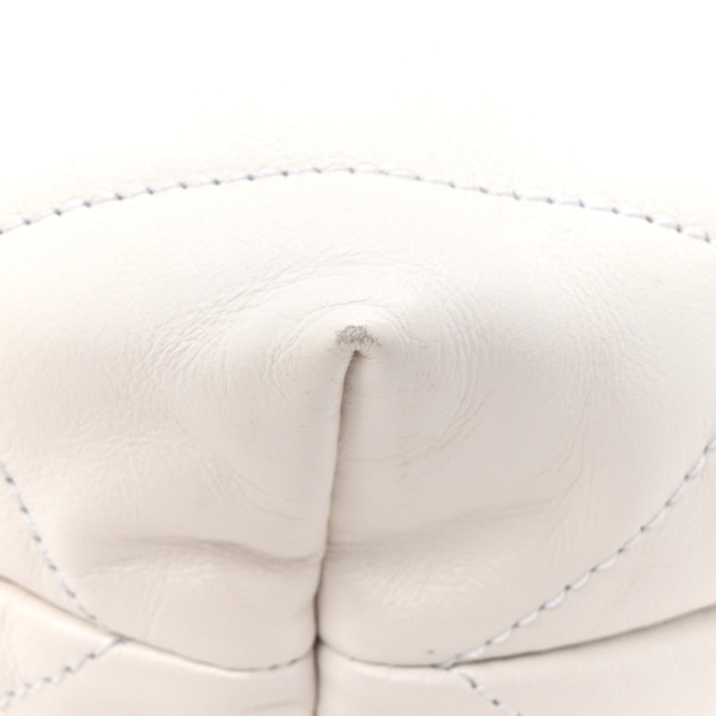 Chanel Shiny Calfskin Quilted Small Chanel 22 White