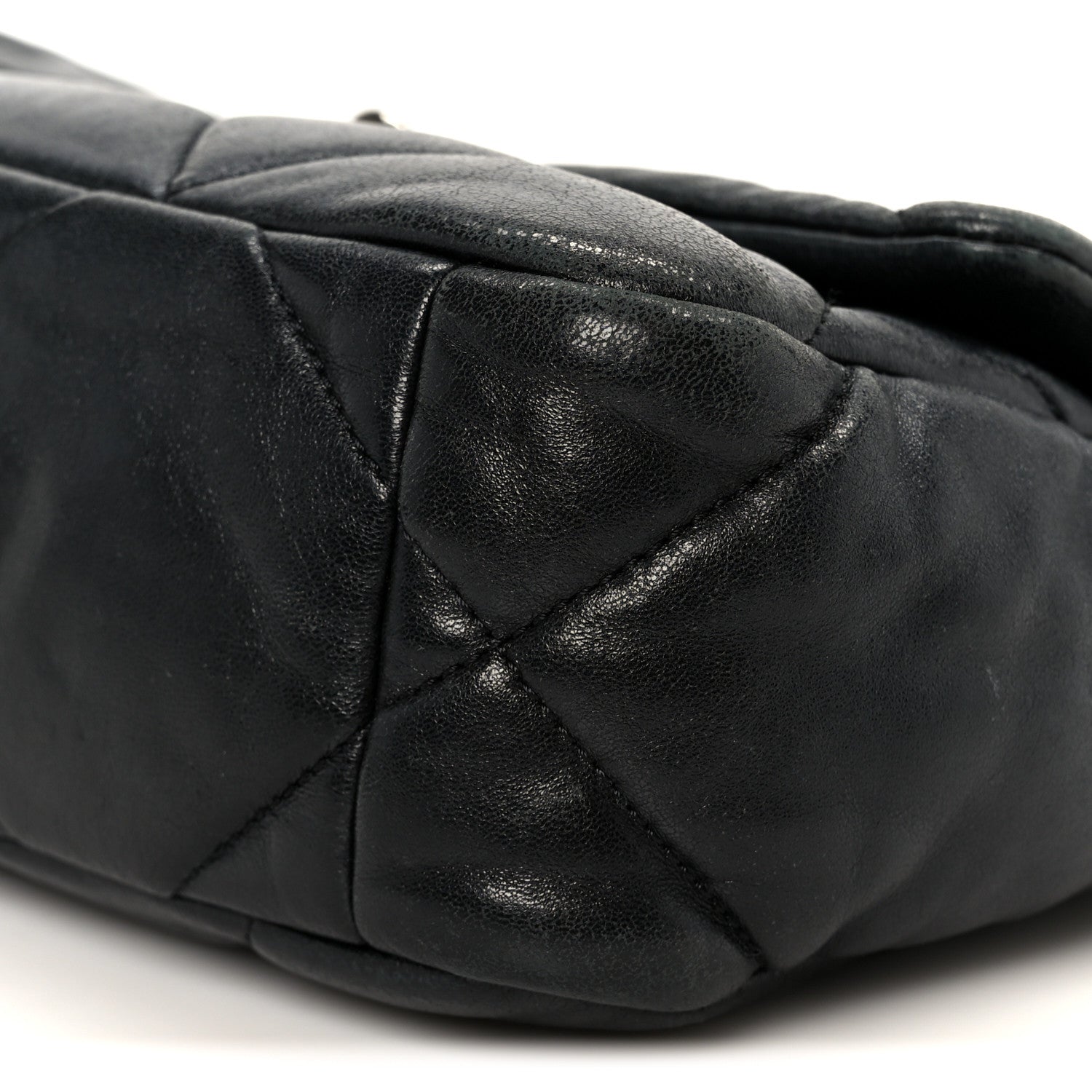 Chanel Lambskin Quilted Medium Chanel 19 Flap Black