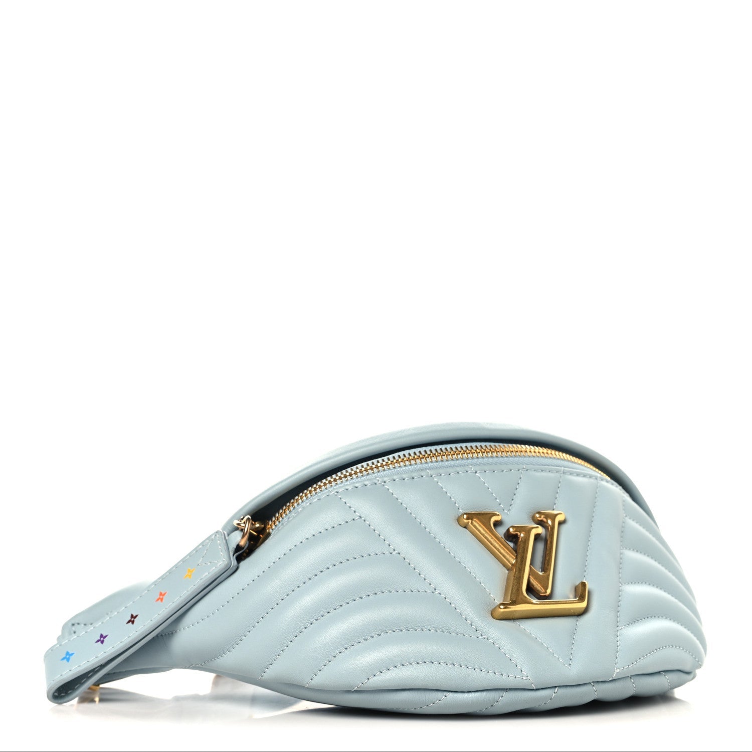 Louis Vuitton Calfskin New Wave Bumbag Porcelain Blue