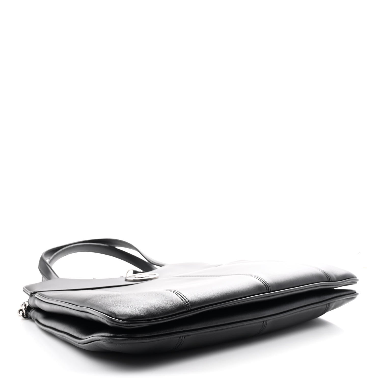 Gucci Calfskin Petite GG Medium Tote Bag Black
