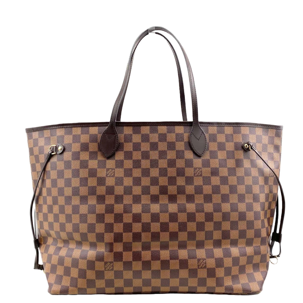 LOUIS VUITTON Neverfull Damier Ebene with Pouch