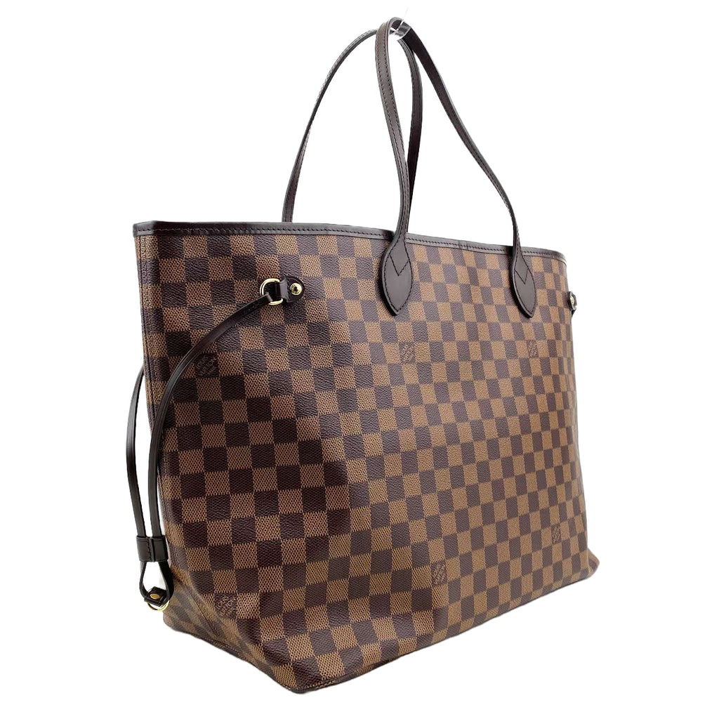 LOUIS VUITTON Neverfull Damier Ebene with Pouch