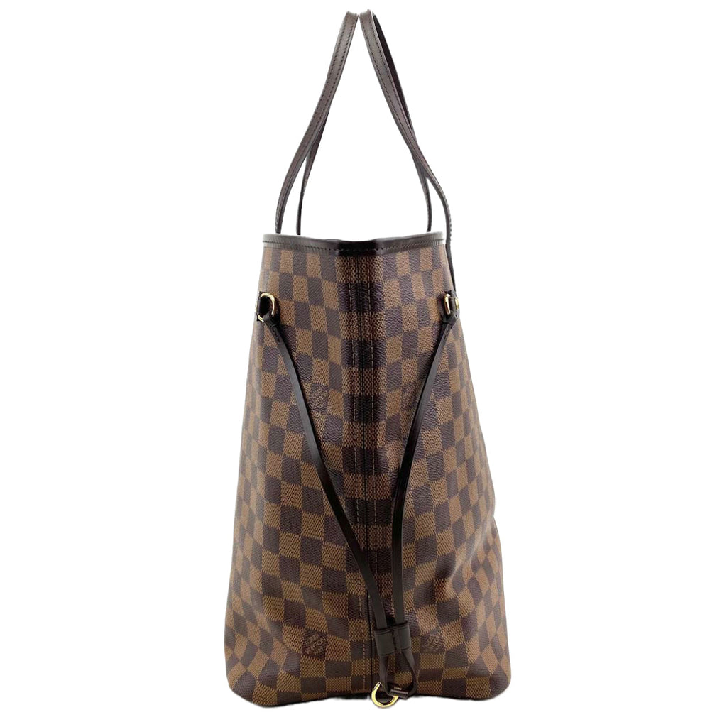 LOUIS VUITTON Neverfull Damier Ebene with Pouch