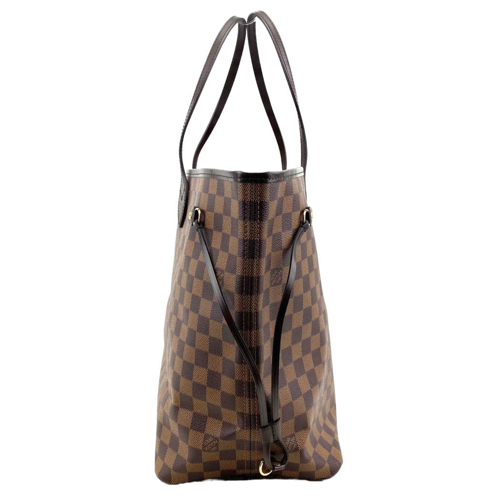 LOUIS VUITTON Neverfull Damier Ebene with Pouch
