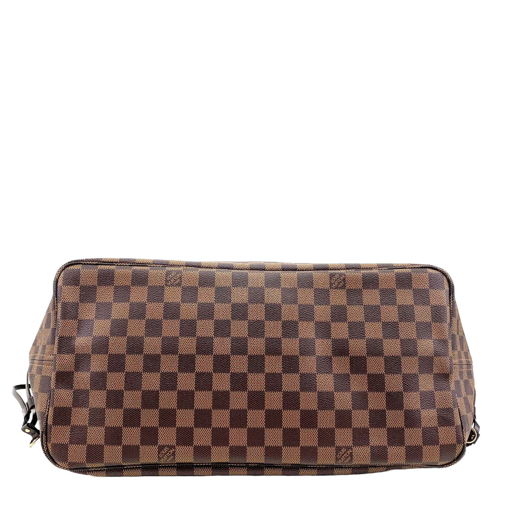LOUIS VUITTON Neverfull Damier Ebene with Pouch