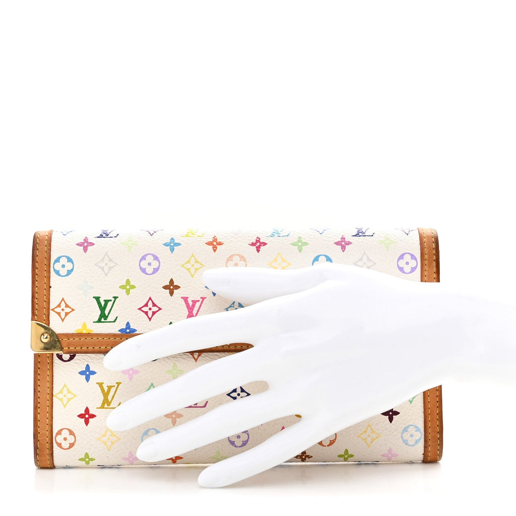 Louis Vuitton Monogram Multicolor Porte Tresor International Wallet White