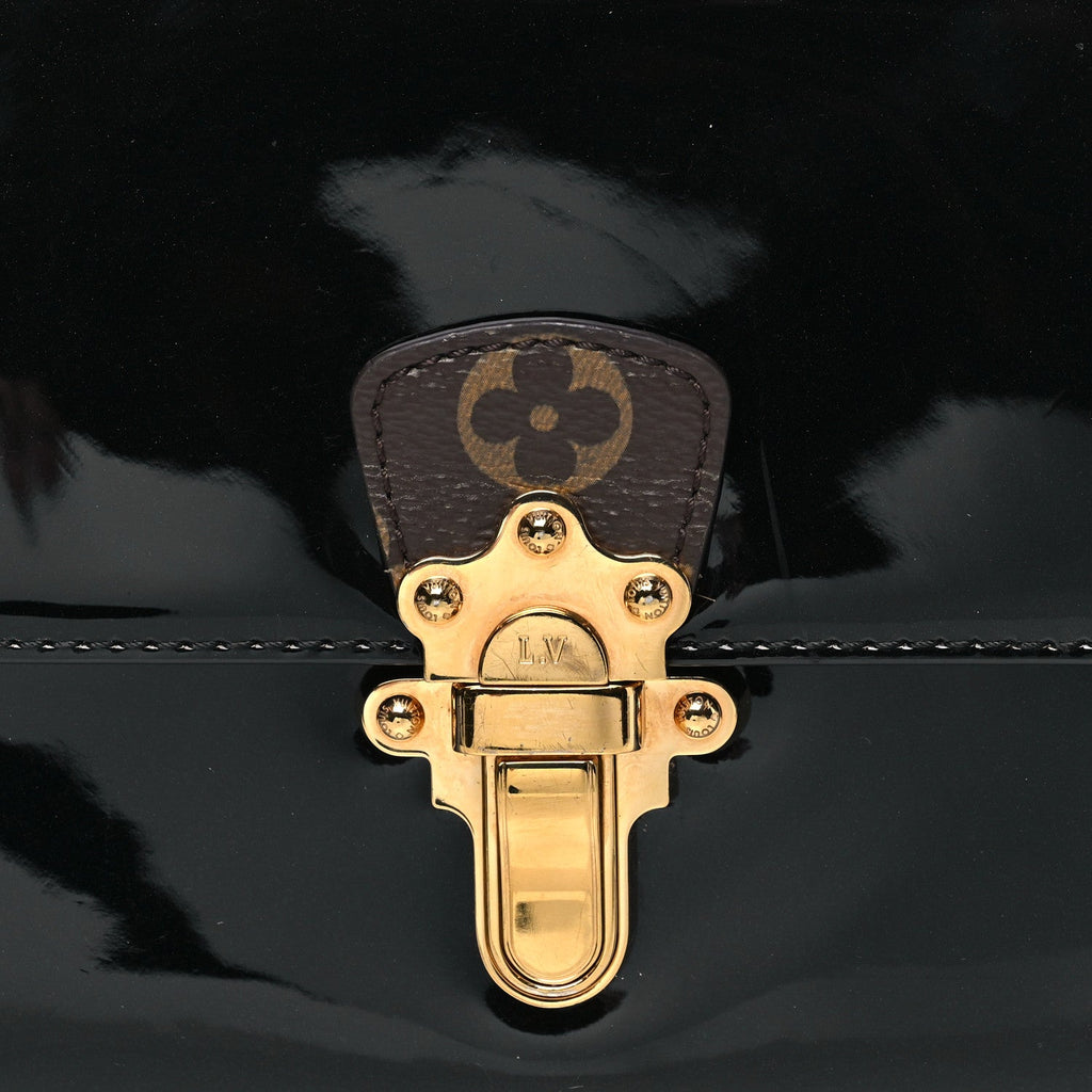 Louis Vuitton Patent Calfskin Monogram Cherrywood BB Black