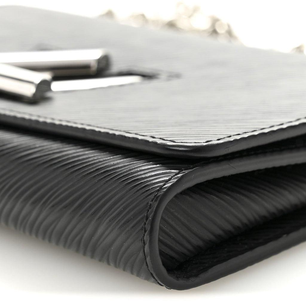 Louis Vuitton Epi Twist Chain Wallet Black