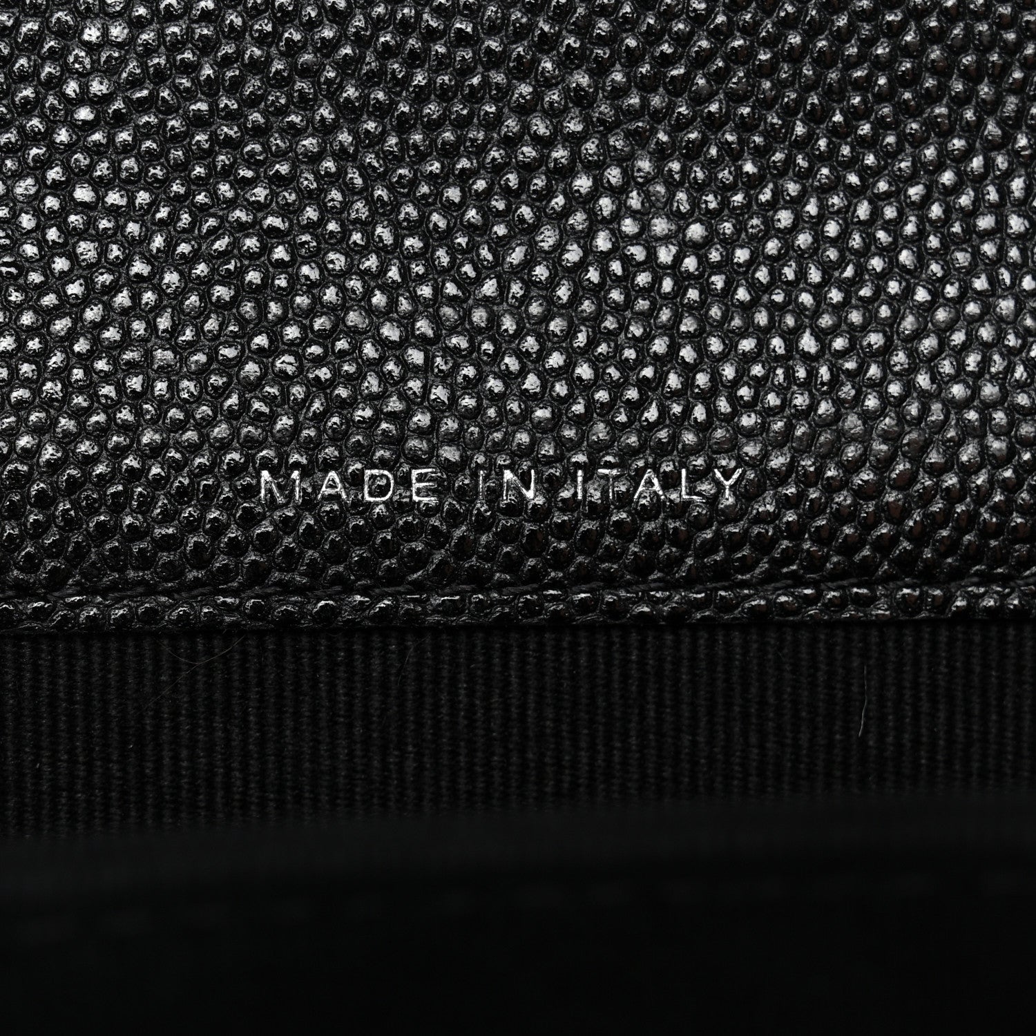 Chanel Caviar Quilted Enamel Top Handle Flap Clutch With Chain Black