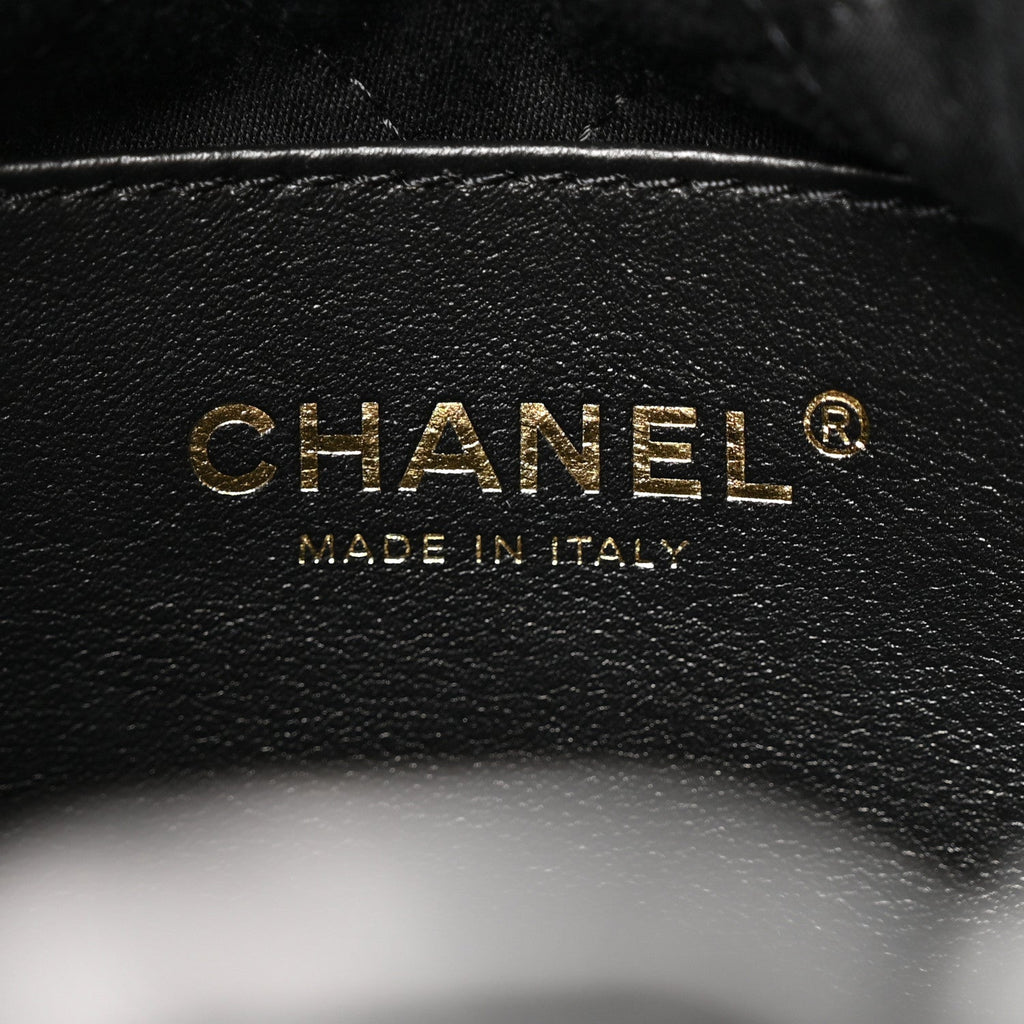 Chanel Shiny Calfskin Quilted Mini Chanel 22 Black