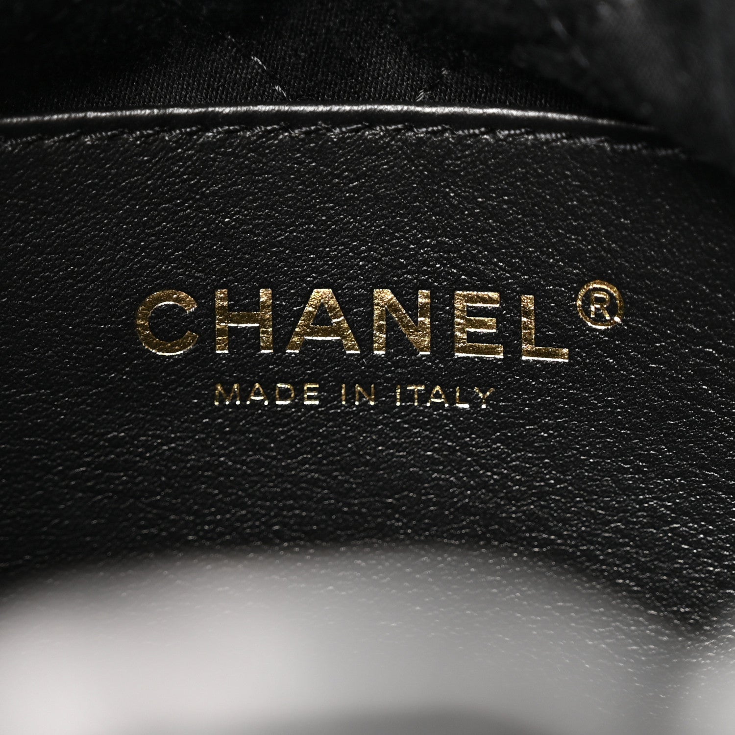 Chanel Shiny Calfskin Quilted Mini Chanel 22 Black