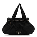 Prada Tessuto Nylon Bead Evening Bag Black