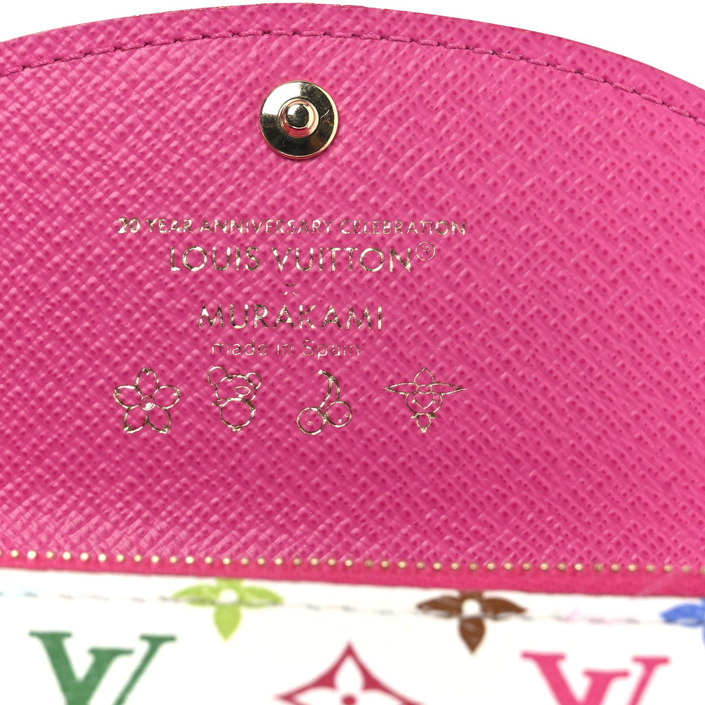 Louis Vuitton LV X TM Monogram Multicolor Rosalie Coin Purse White Kawaii Pink
