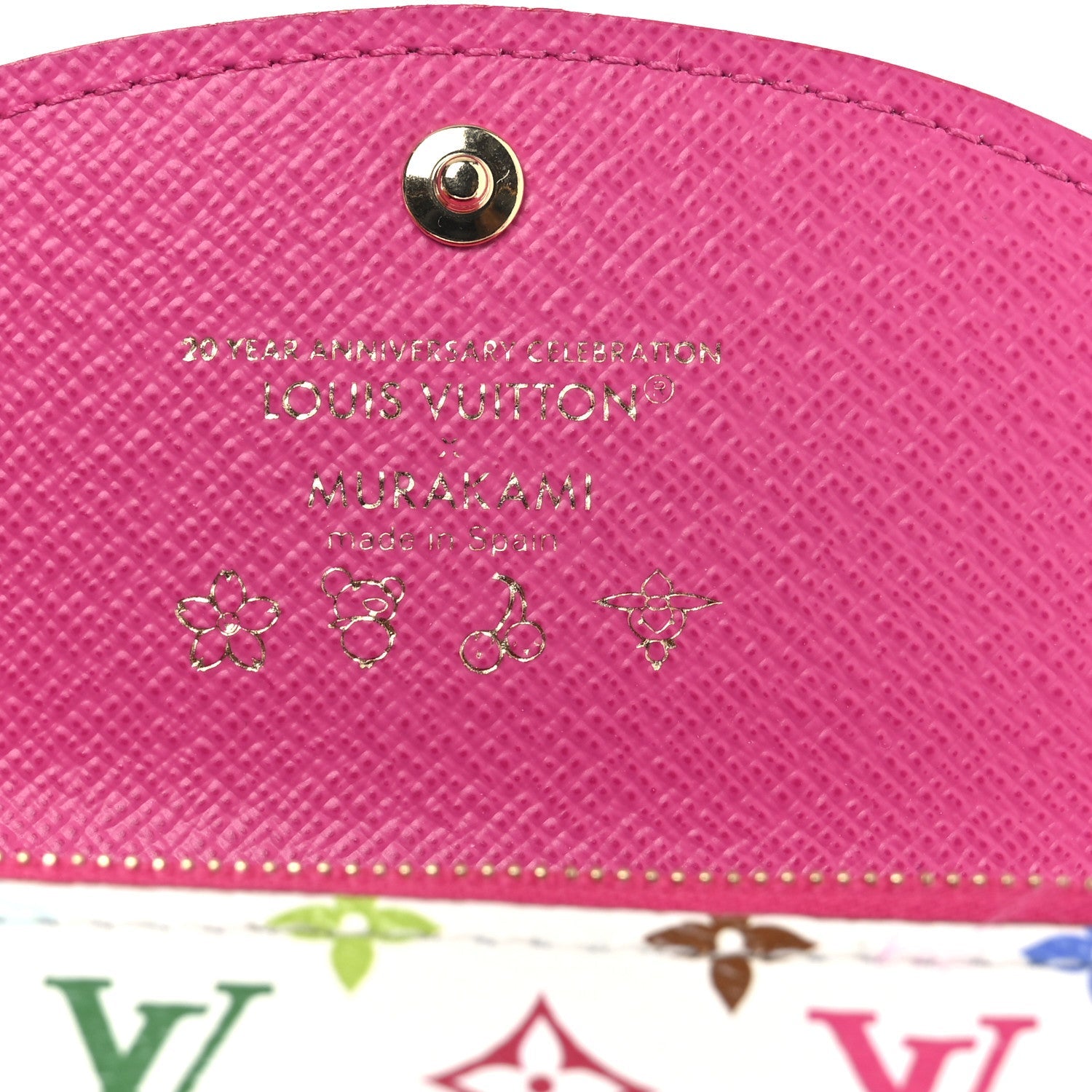 Louis Vuitton LV X TM Monogram Multicolor Rosalie Coin Purse White Kawaii Pink