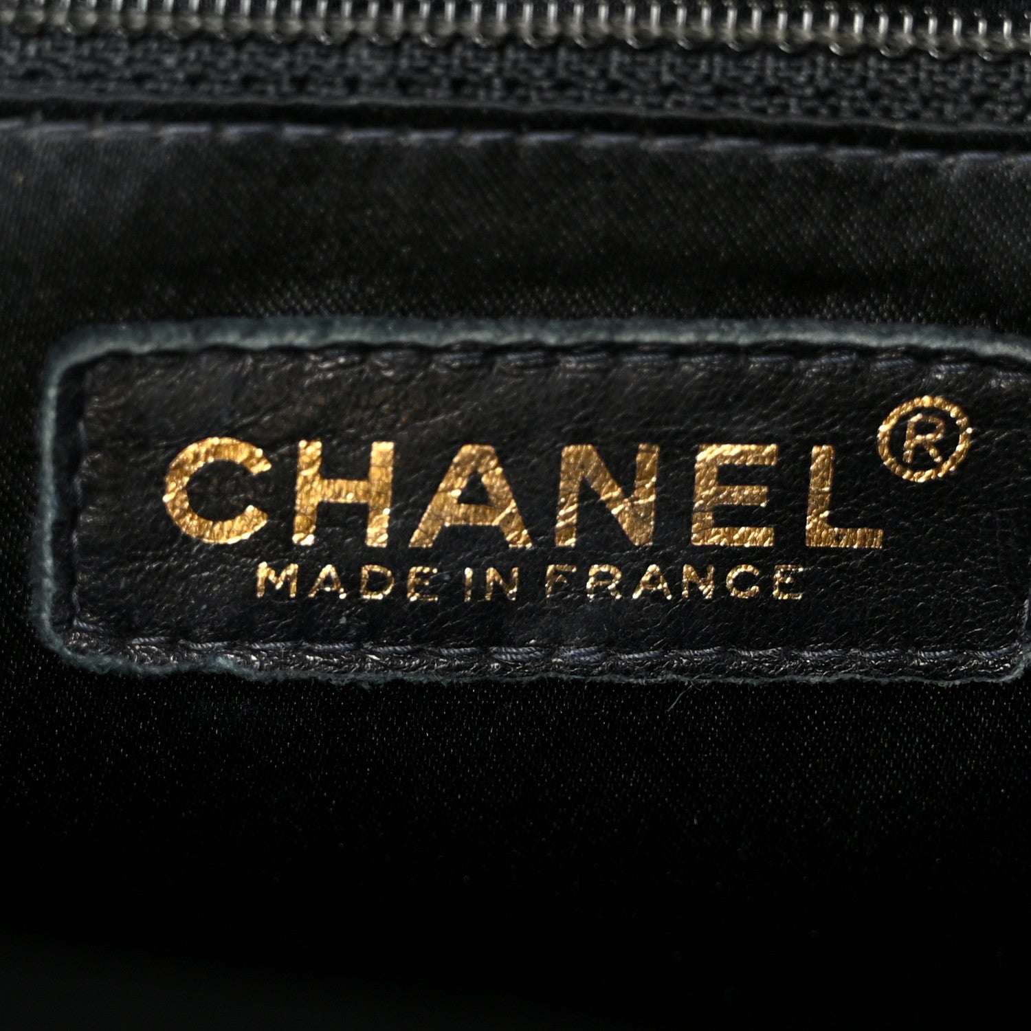 Chanel Grosgrain Quilted Shopper Tote Black
