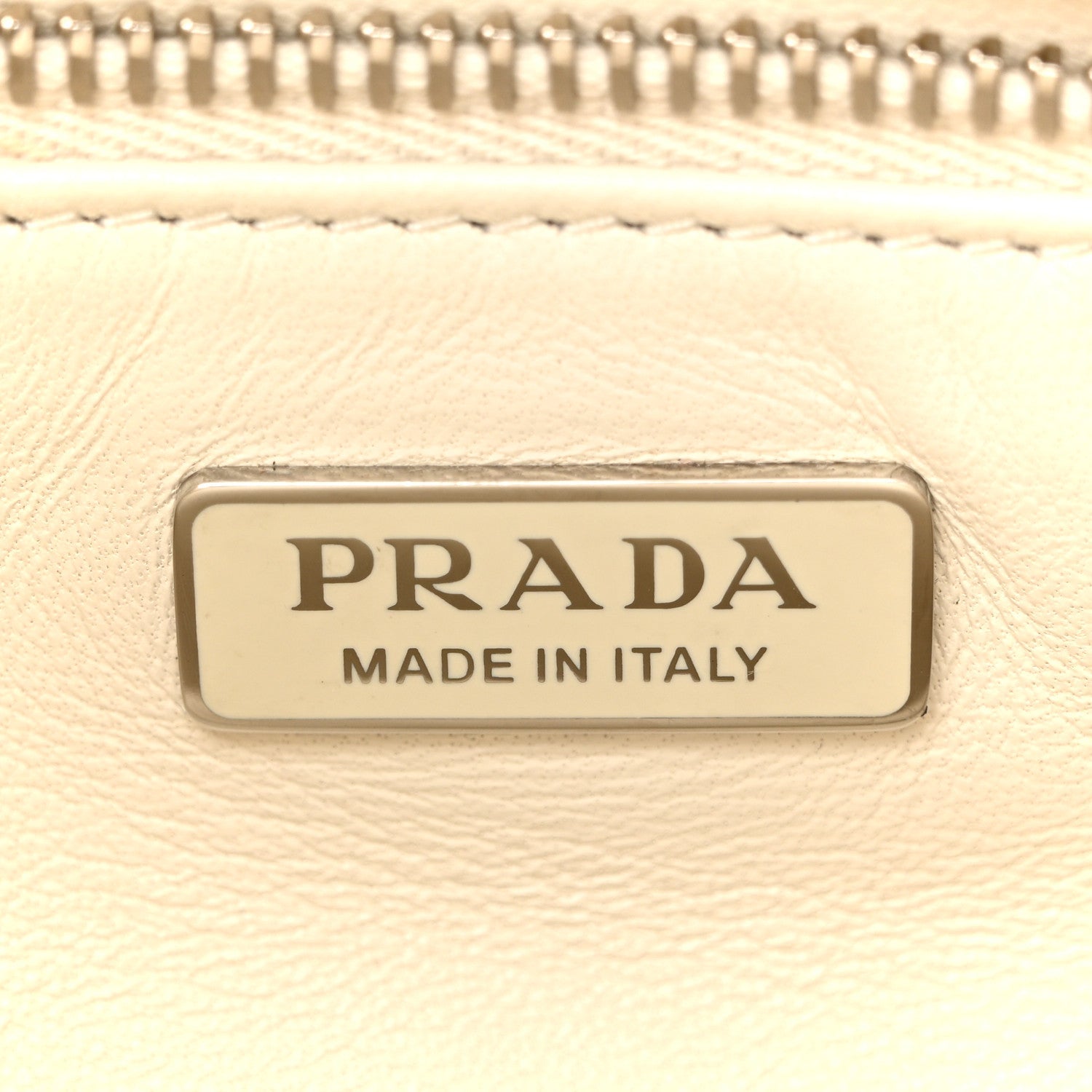 Prada Nappa Soft Padded Re-Edition 2002 Moon Bag White