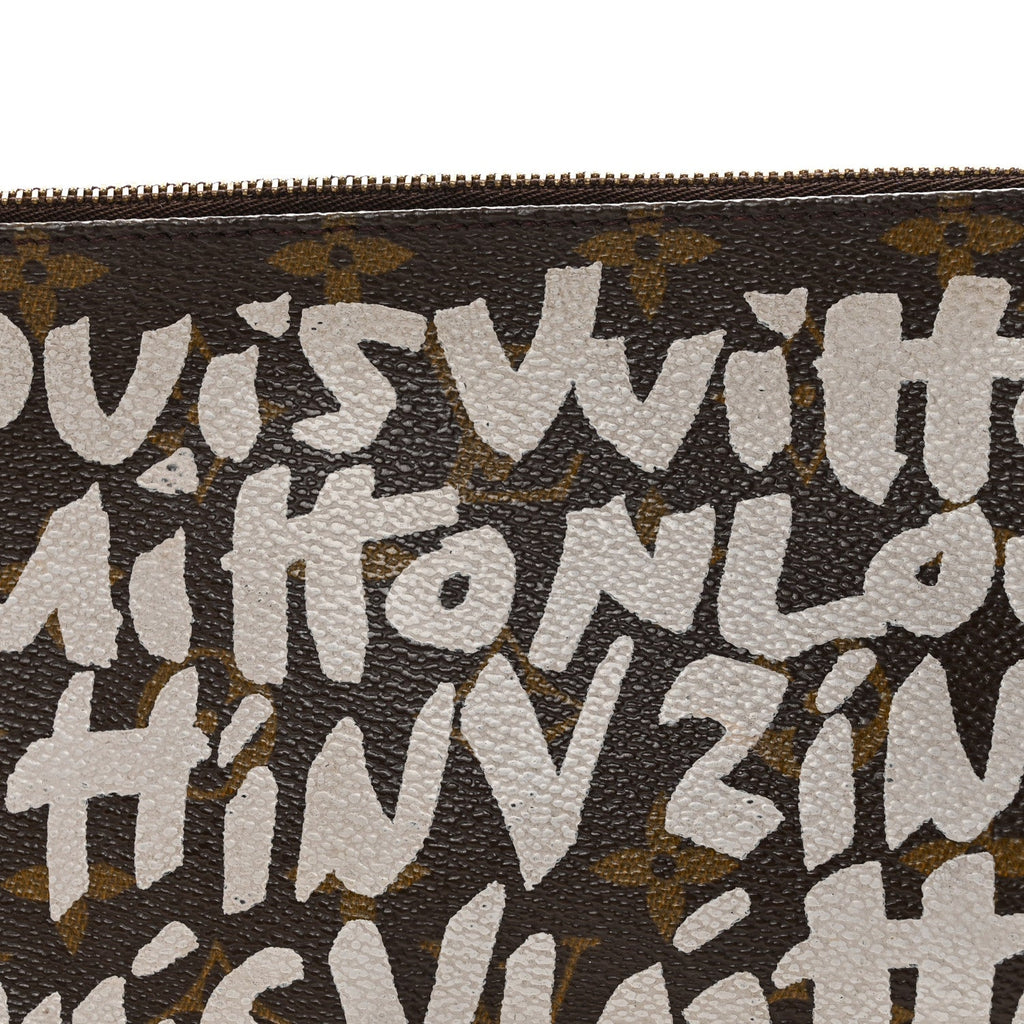 Louis Vuitton Monogram Graffiti Pochette Accessories Silver