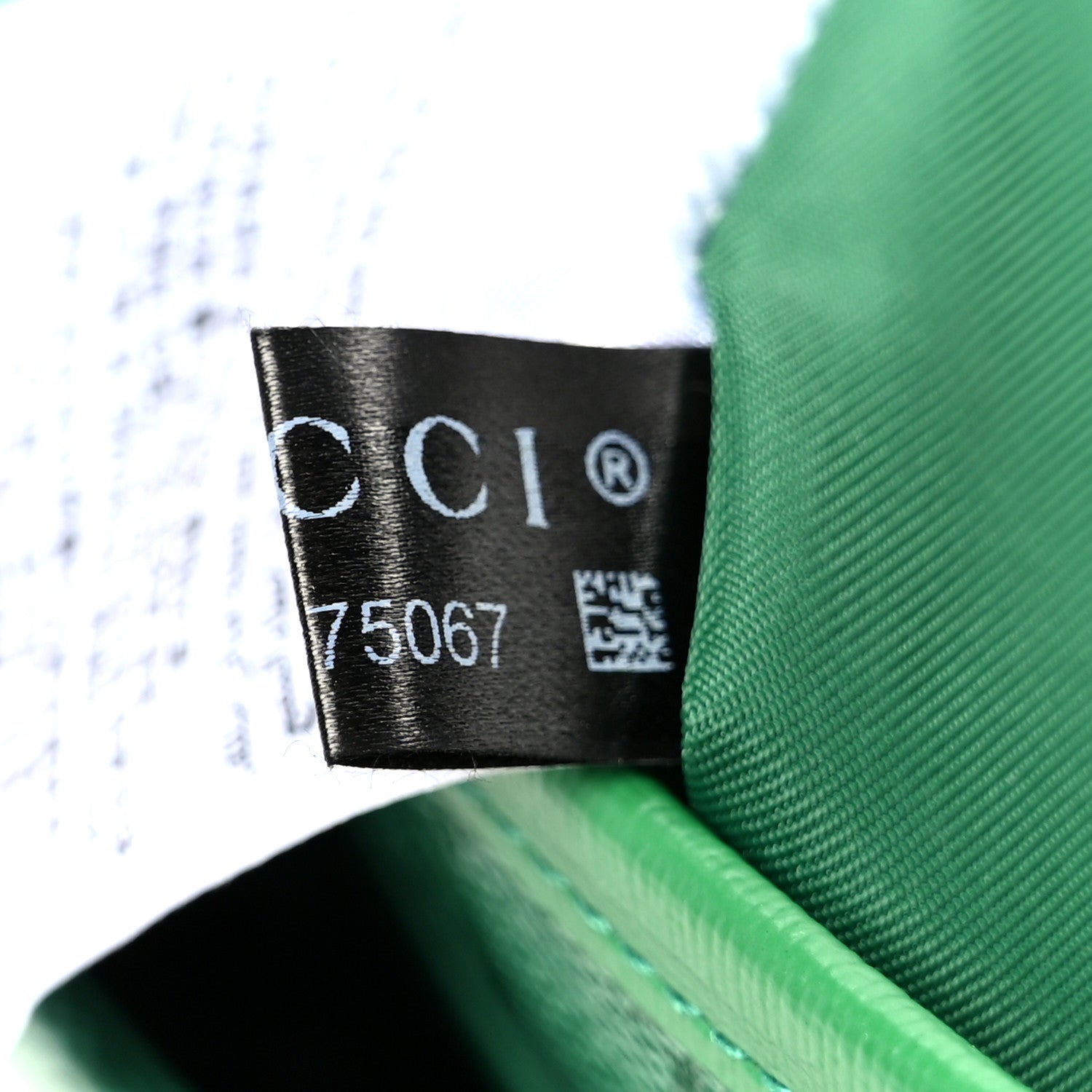 Gucci Monogram GG Childrens Messenger Bag Green