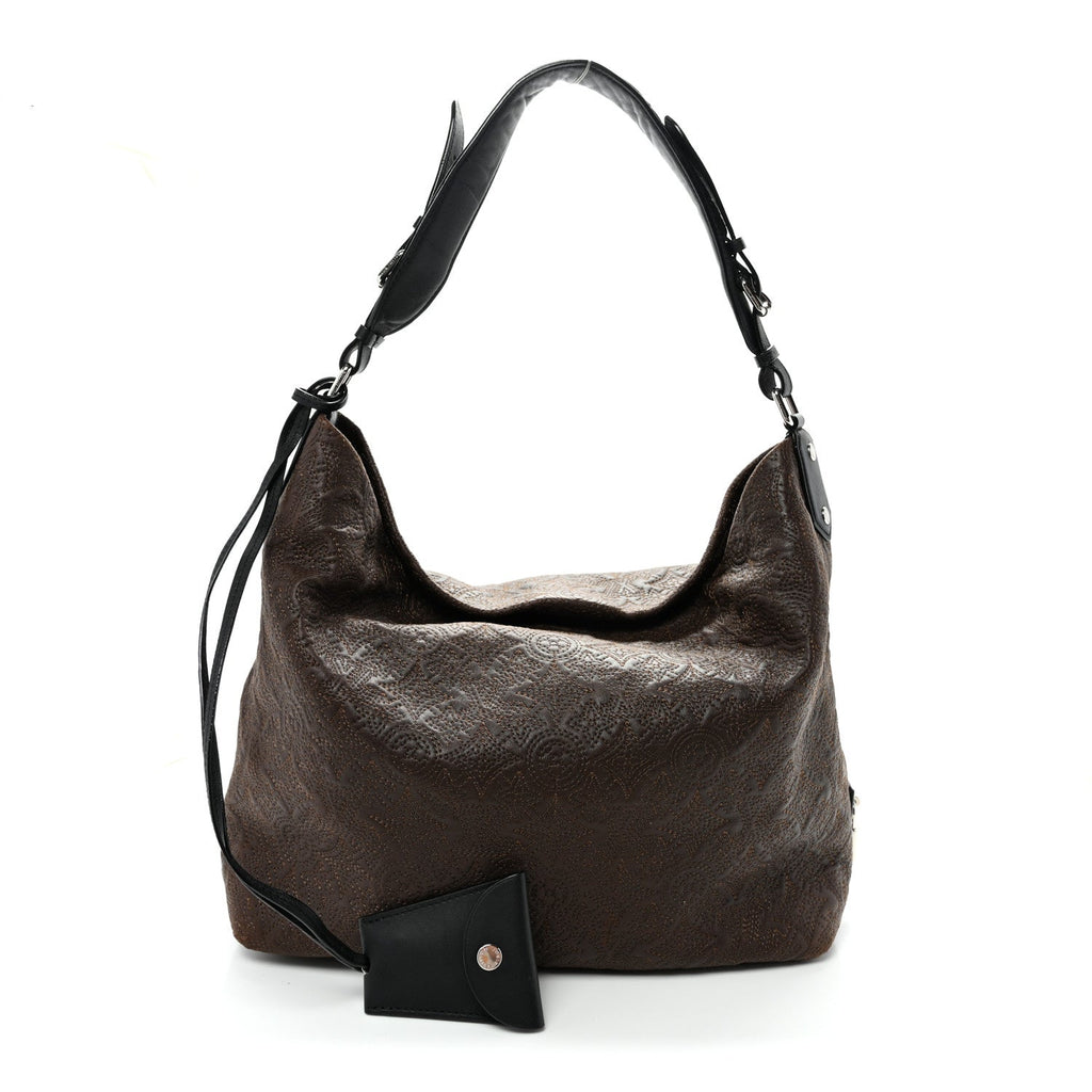 Louis Vuitton Monogram Lambskin Antheia Hobo PM Chocolat