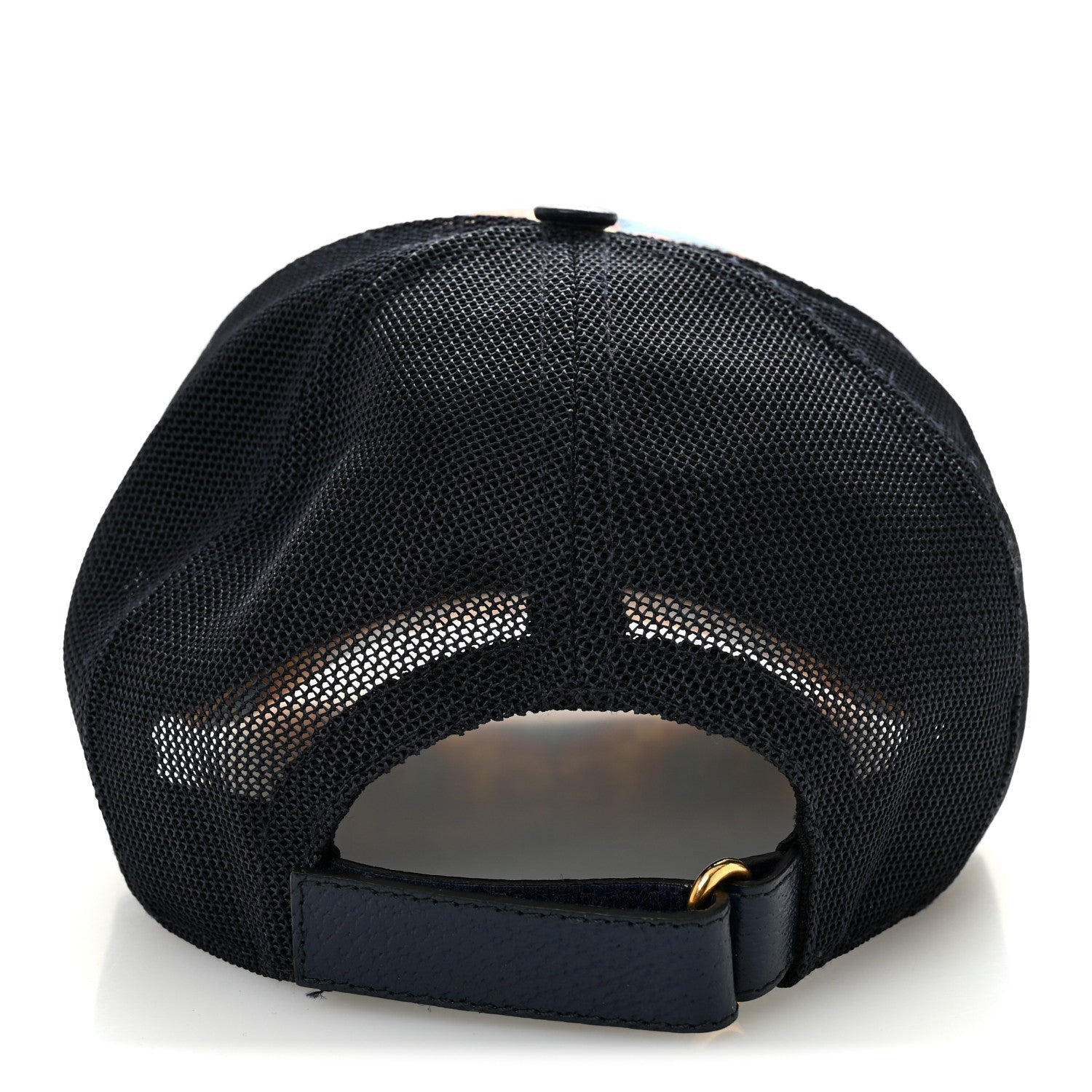 Gucci GG Supreme Monogram Kaleidoscope Baseball Hat L Blue Orange Multicolor Blue Agata