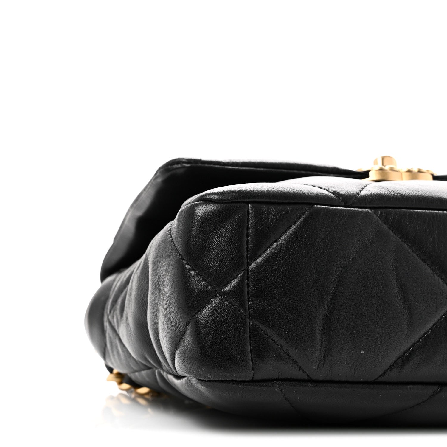 Chanel Lambskin Quilted Medium Chanel 19 Flap Black