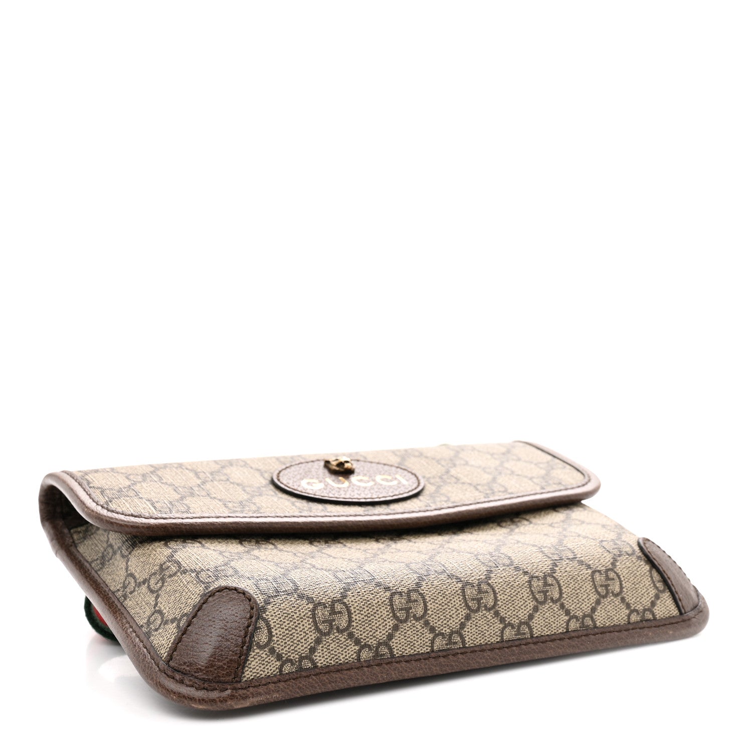 Gucci GG Supreme Monogram Neo Vintage Web Belt Bag Brown