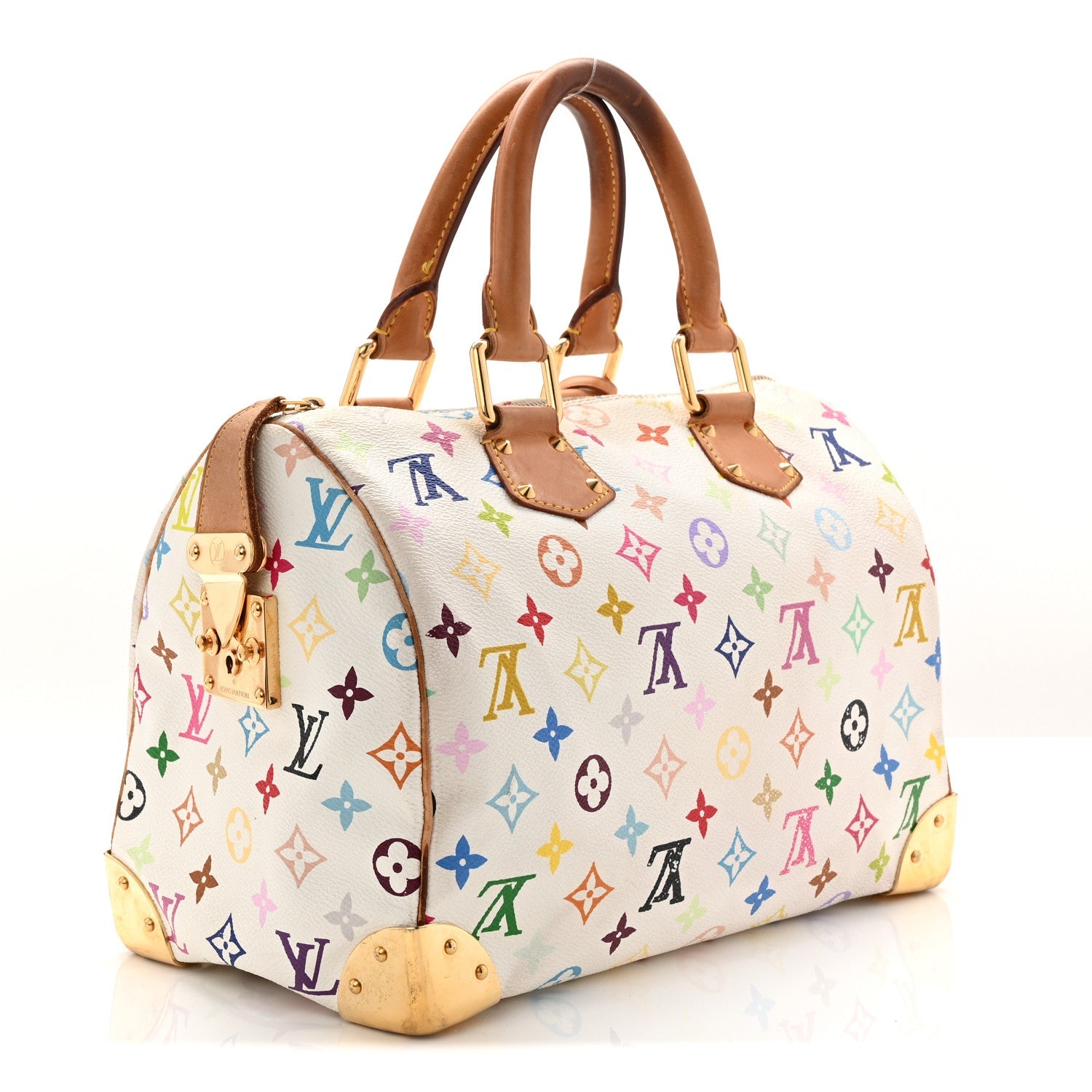 Louis Vuitton Monogram Multicolor Speedy 30 White