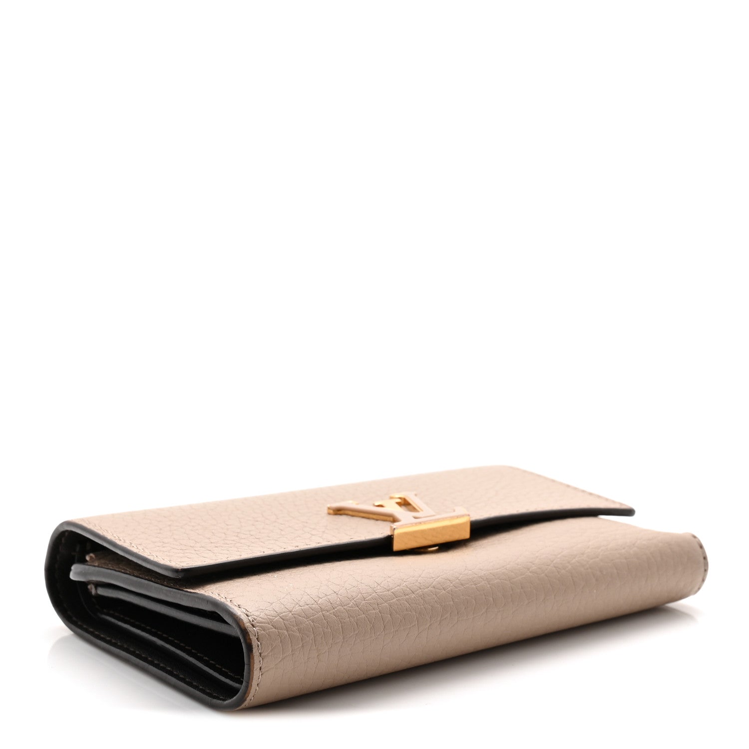 Louis Vuitton Taurillon Capucines Compact Wallet Galet
