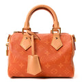 Louis Vuitton Calfskin Monogram Speedy P9 Bandouliere 20 Ochre