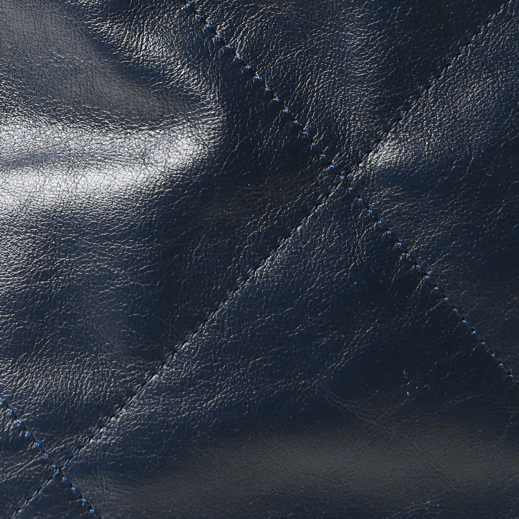Chanel Shiny Calfskin Quilted Chanel 22 Backpack Dark Blue